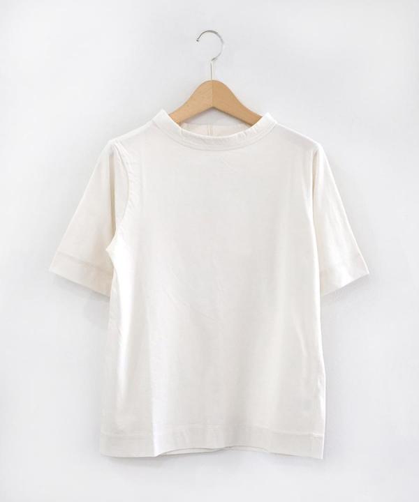 USE天竺　5分袖ボトルネックT