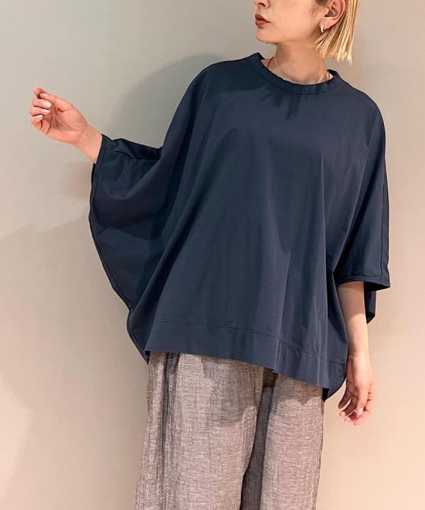 コットンポーラル天竺 ドルマンスリーブプルオーバー