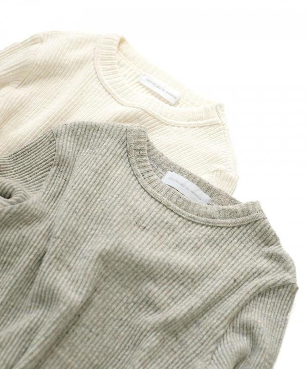 【在庫限りで終了】ガラガラテレコ　クルーネック