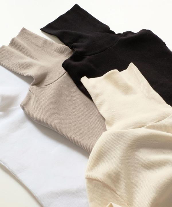 コットンテレコ　タートルネック