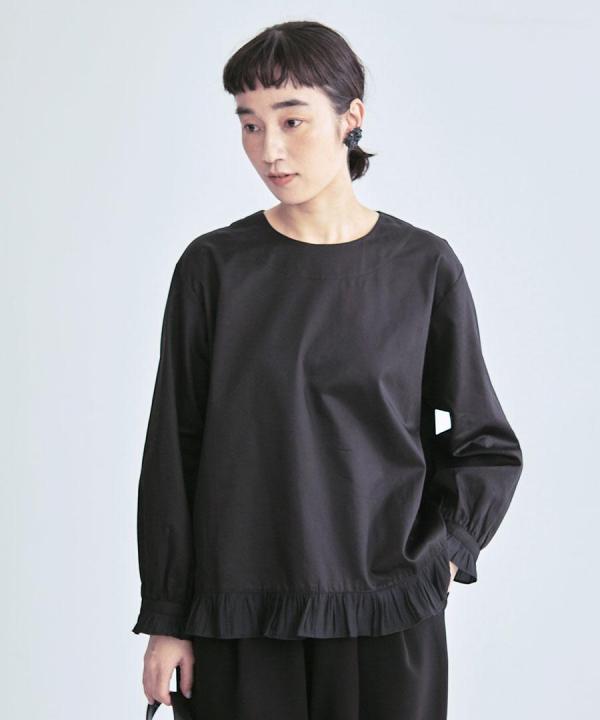 コットンサテン　プルオーバー