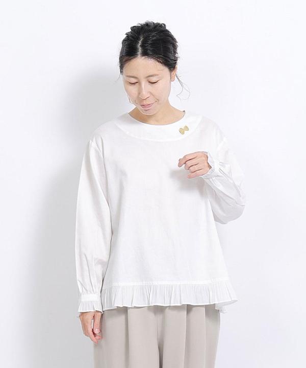 コットンサテン　プルオーバー