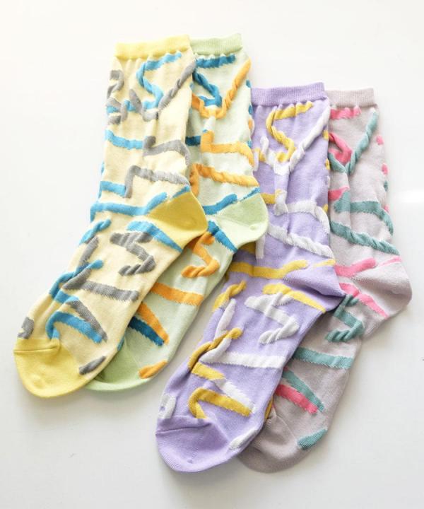 color ripples  ショートソックス