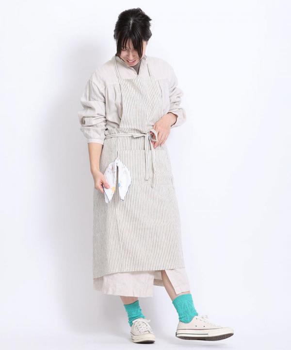 Suno&Morrison/オーガニックコットンカディエプロン