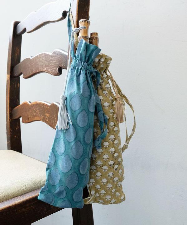 タビスルウサギ/折り畳み日傘〈インド綿〉