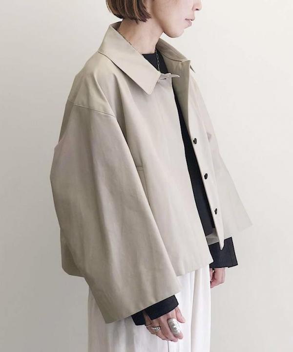 ventile short cape coat