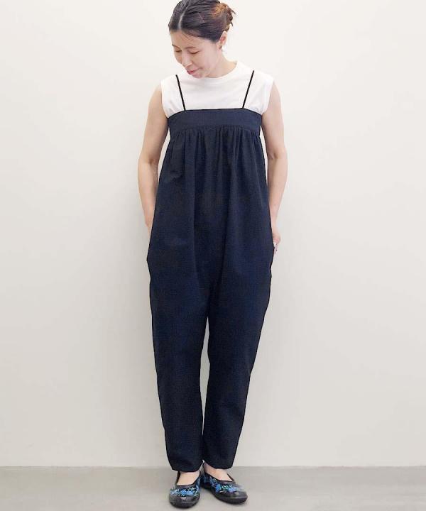 shirring all-in-one - seersucker