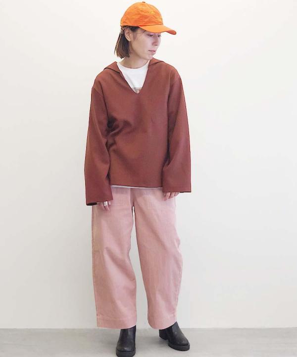 Cord Barrel Leg Trousers