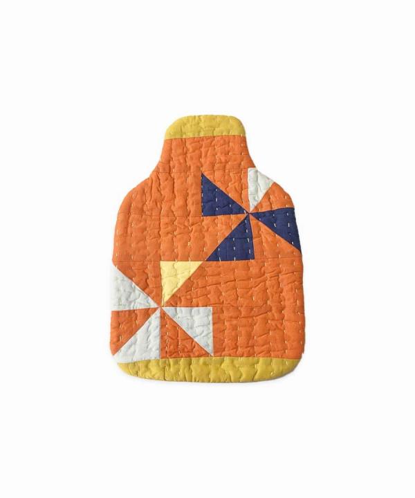 Pinwheel Patchwork Hot Water Bottle Cover
