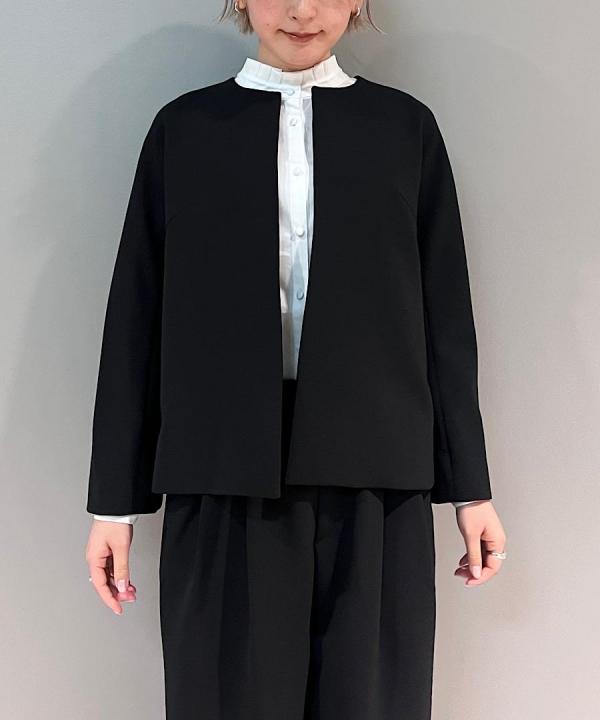 Wクロス ノーカラージャケット