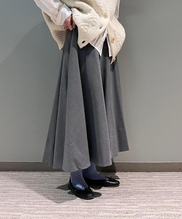 T/Wライトミドルツイル フレアスカート