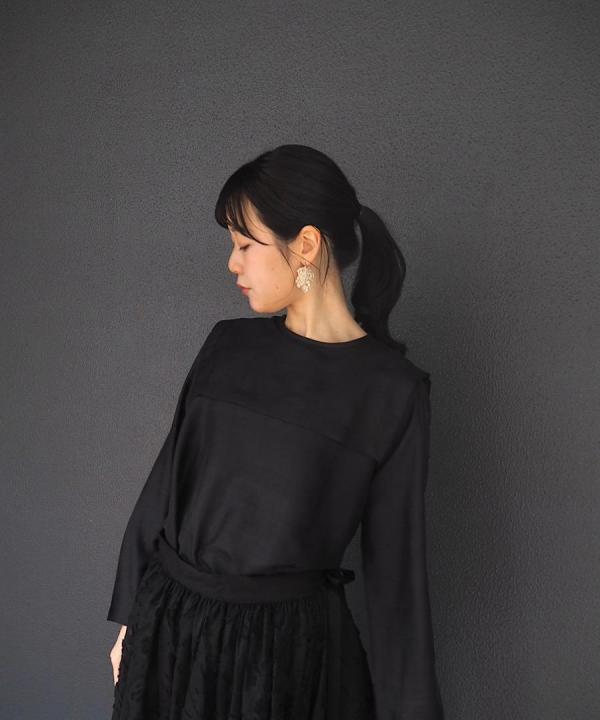 Back Button Sailor Blouse 