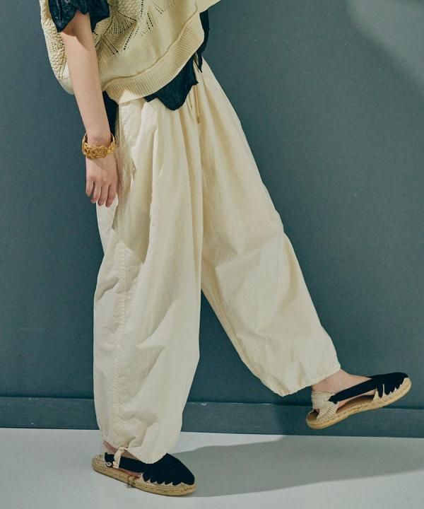 ライトポプリン　パラシュートパンツ