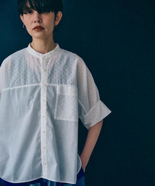 塩縮ドット ブラウス