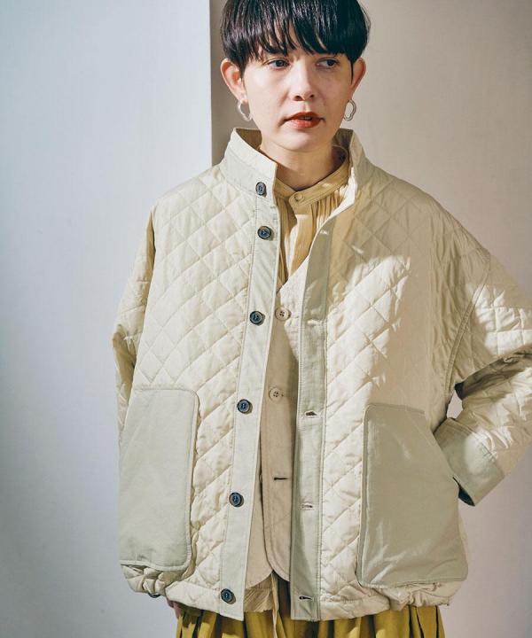 パターンキルト　ブルゾン