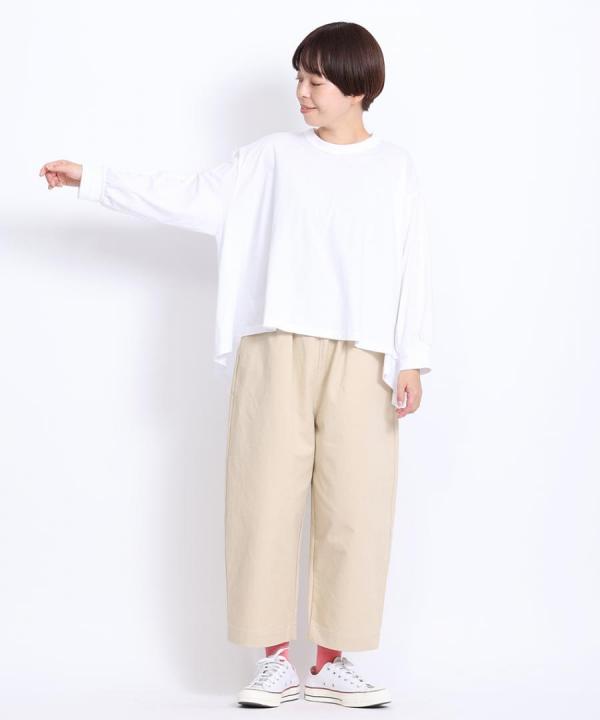 ハイゲージ天竺　フレアーTシャツ