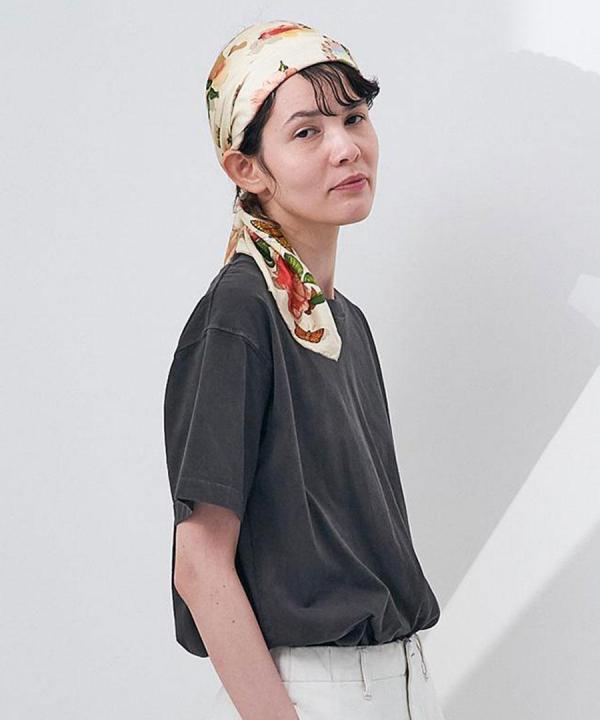 コンパクト天竺　ピグメント加工　半袖Tシャツ