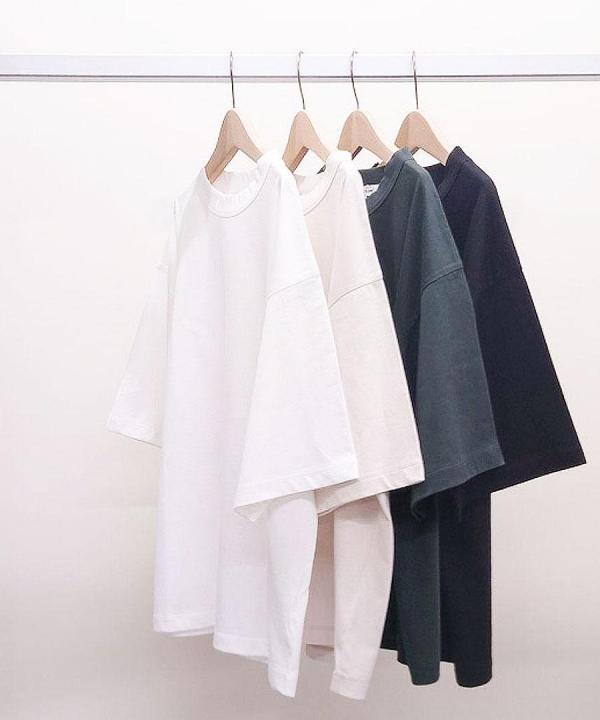 -Organic-フルタンブラー天竺　5分袖Tシャツ