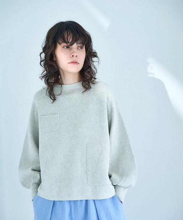 コットンミラノリブ プルオーバー