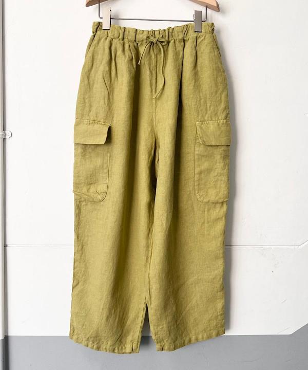 25/-リネン カーゴパンツ