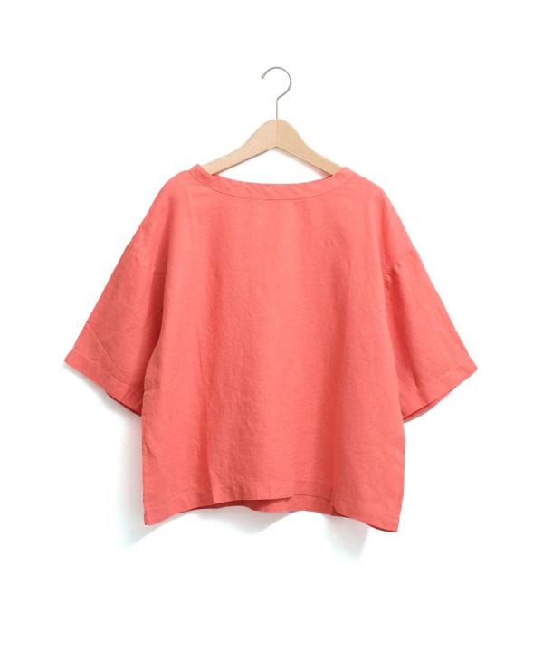 リユールリネン　5分袖プルオーバー