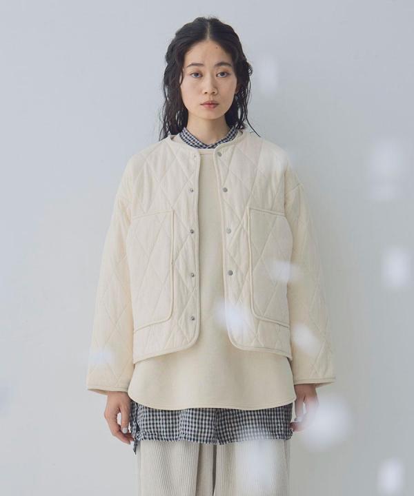 接結キルト　2WAYカーディガン