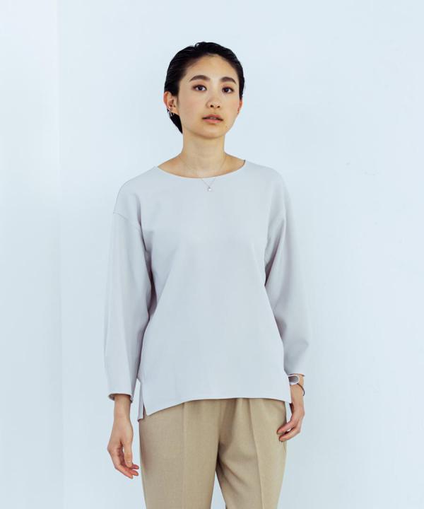 WOOLライクツイル ブラウス