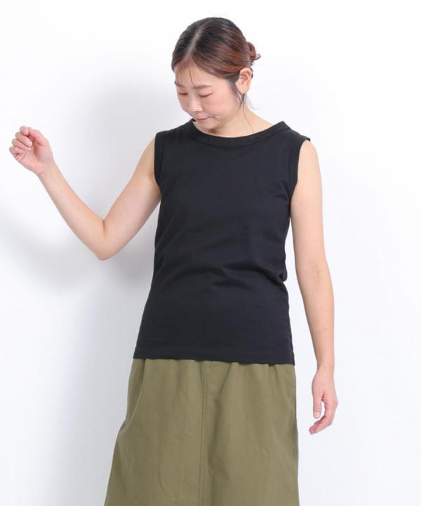 50/2ソフト天竺　ノースリーブトップス/タンクトップ