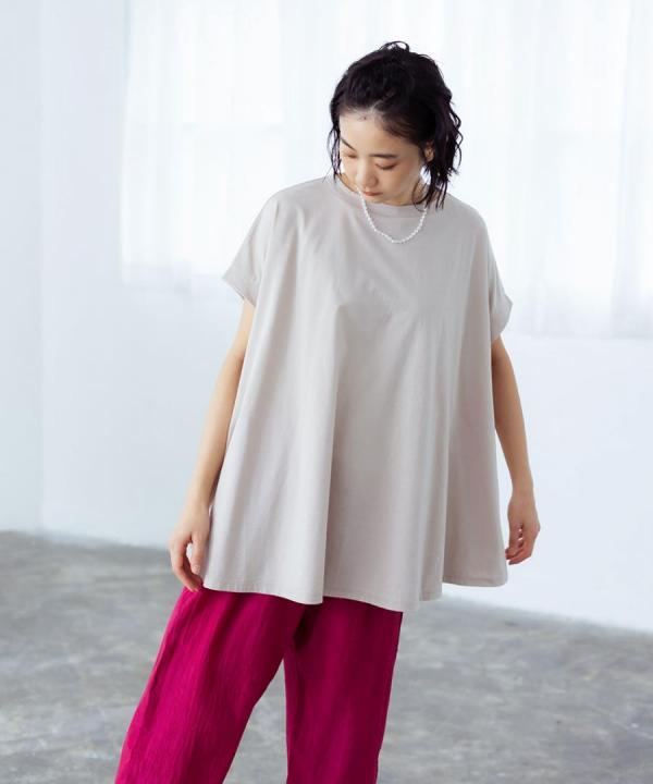 キャトルコットン　フレアプルオーバー