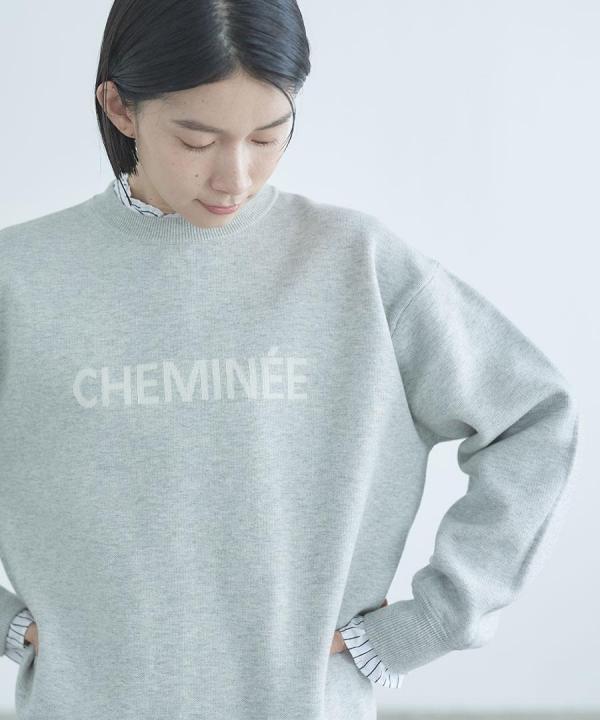 dailyコットン　ロゴニット(CHEMINEE)