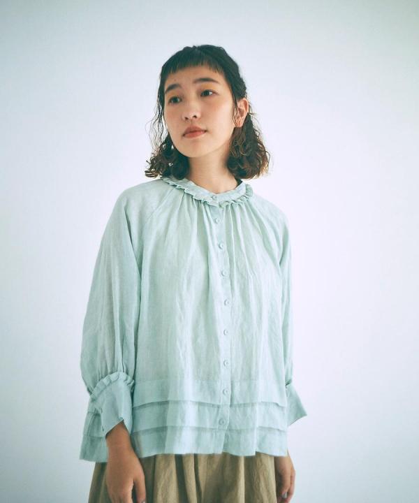 60リネンキャンバス　ブラウス