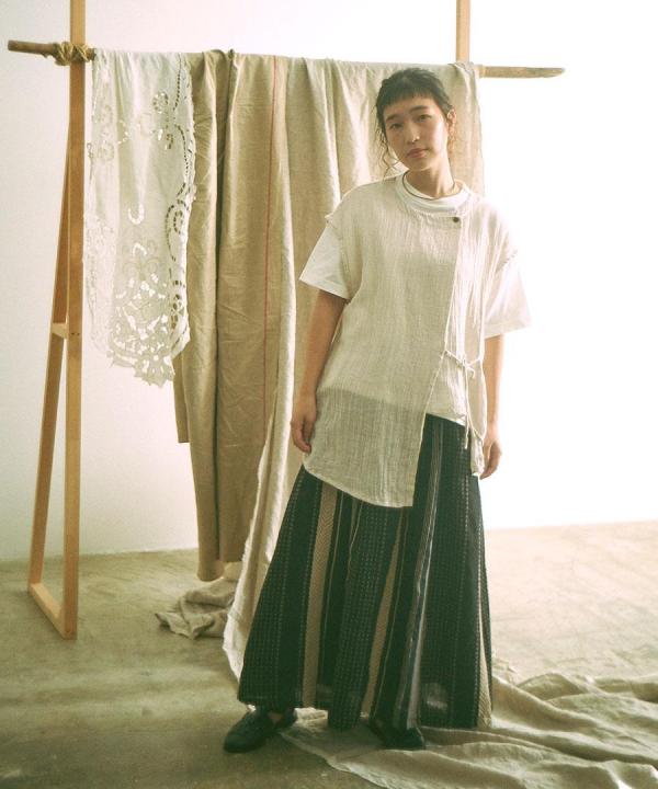 マルチストライプ　スカート