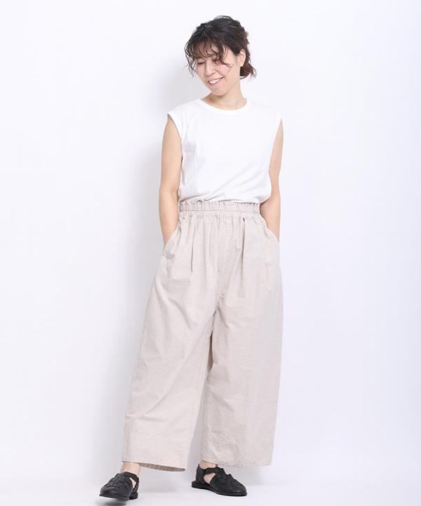 オーガニックコットンヘンプダンガリー　フル丈パンツ