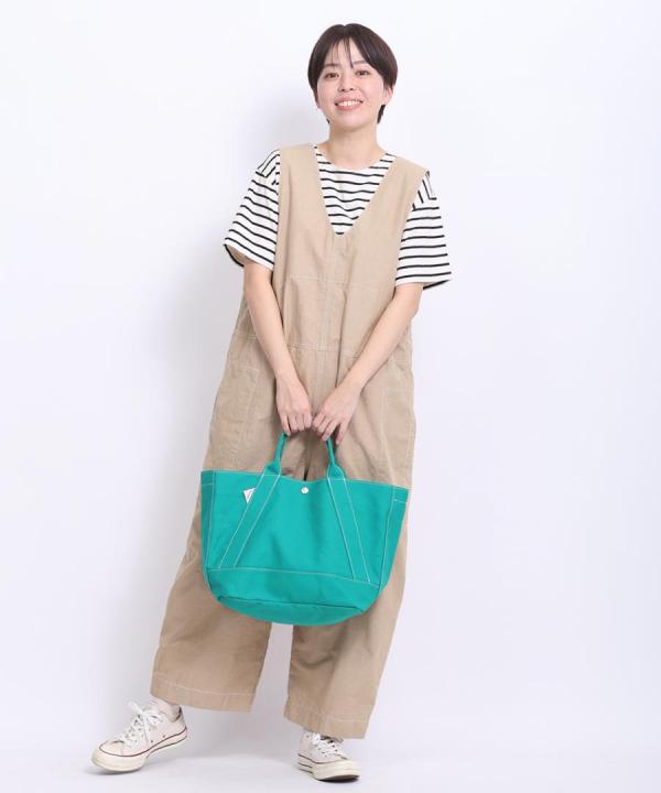 オーガニックコットンヘンプダンガリー 2wayサロペット