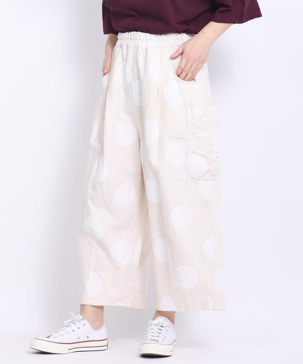 ドットプリントデニム　パンツ