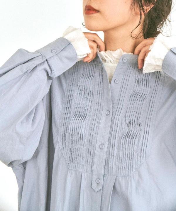 ふわふわコットン　チュニックシャツ