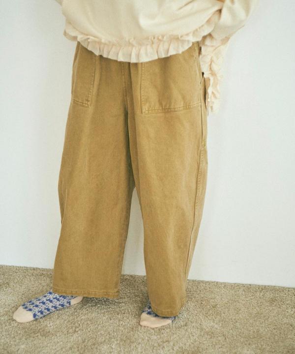 ピグメントコットンツイル　パンツ