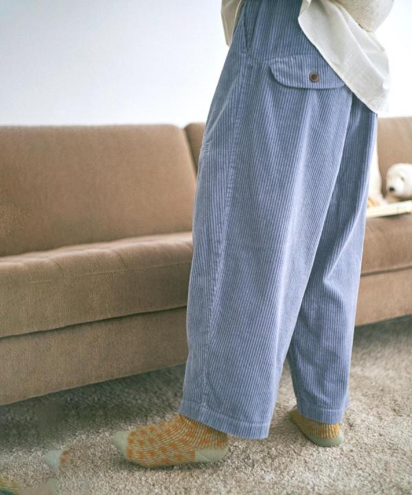 太畝コーデュロイ　9分丈パンツ