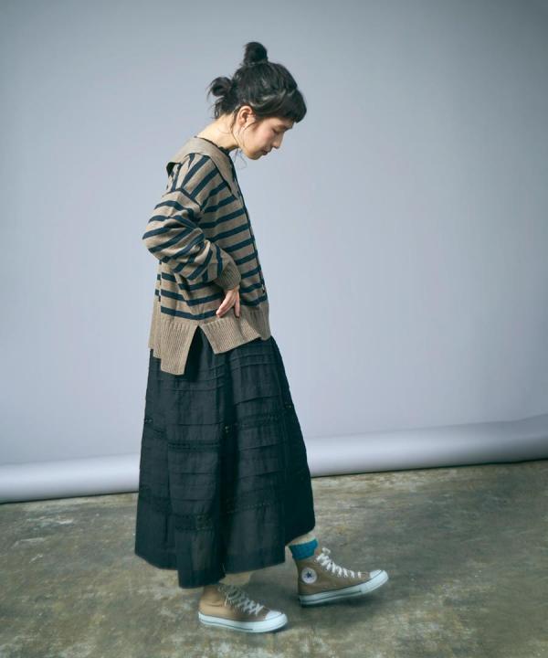 リネンコットンキャンバス　ワンピース