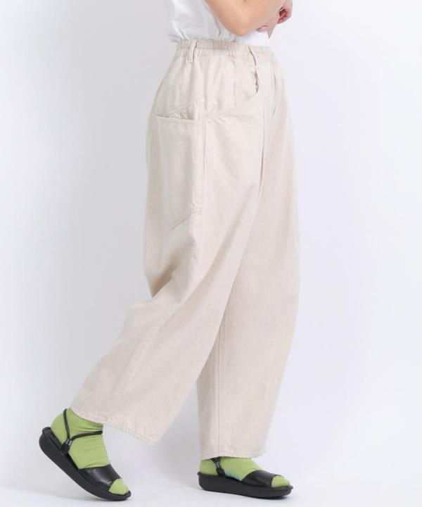 コットンリネンデニム　パンツ