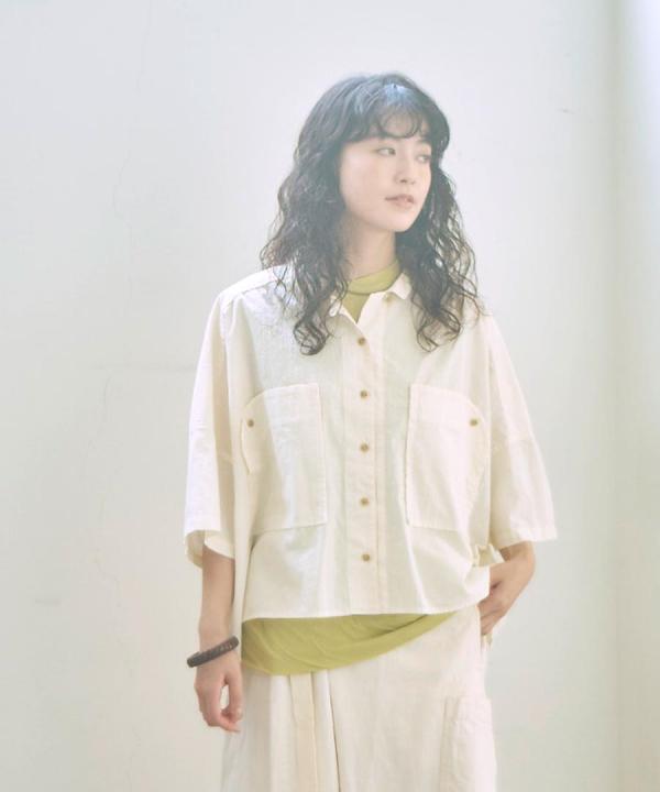 オーガニックジョーゼット　シャツ