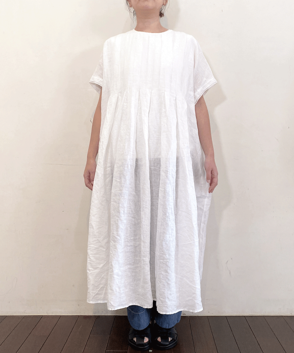細番手リネン　ワンピース