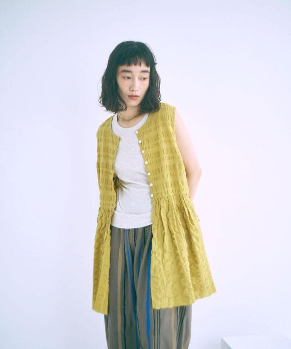 シアサッカーストライプ　2wayノースリチュニック