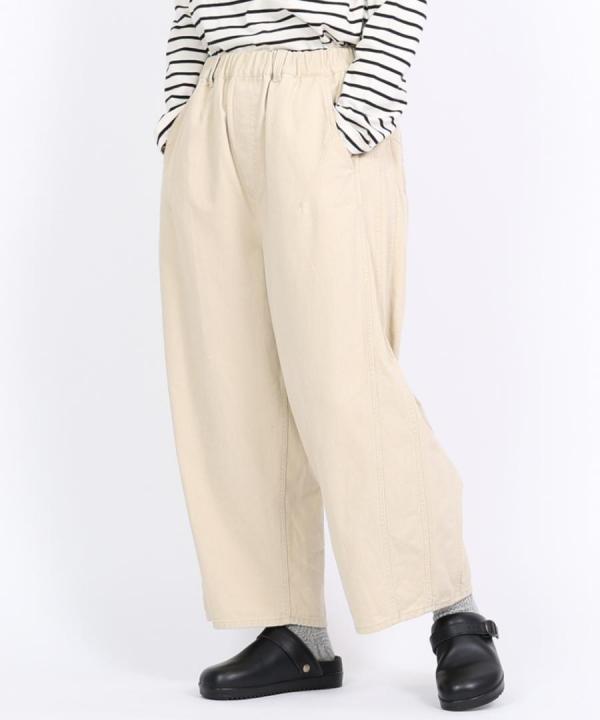 コットンツイル　ワイドパンツ