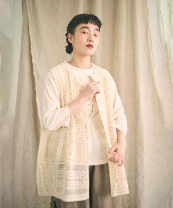 クロシェレース　2wayベスト