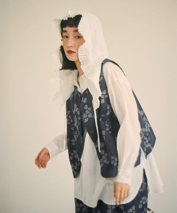 幾何学ジャガード　2wayベスト