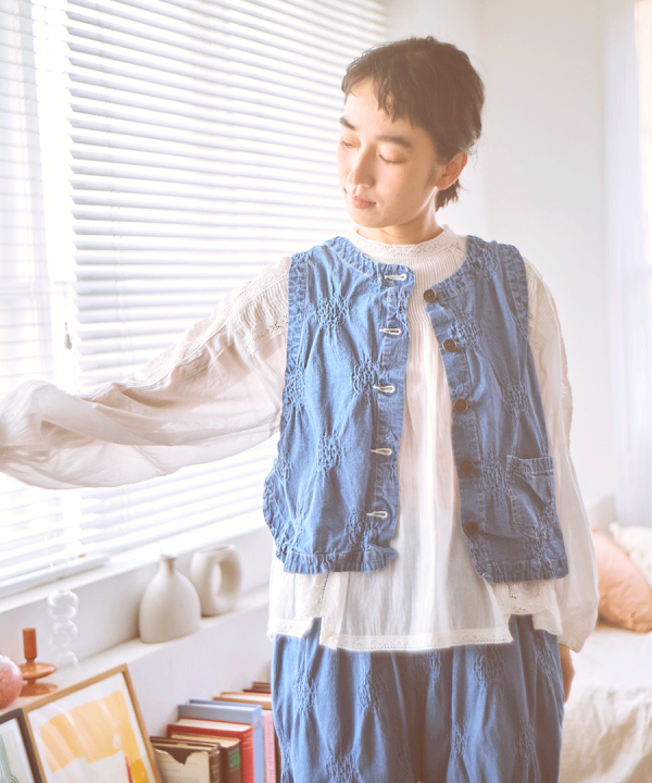 ストレッチパフジャガード　2wayベスト