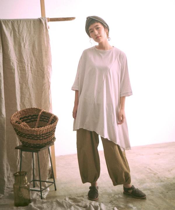 強撚コットン天竺　チュニック