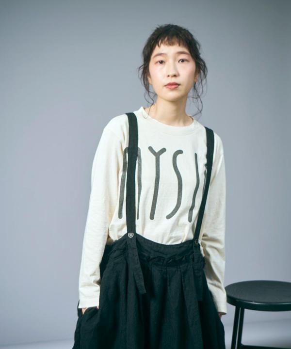 ラフィ天竺②　プリント長袖T