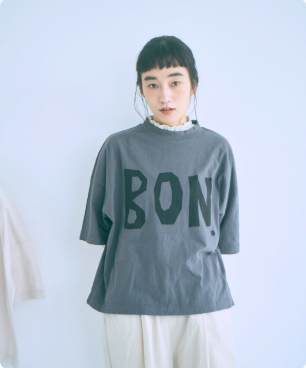 ラフィ天竺 プリントTシャツ(BON.)